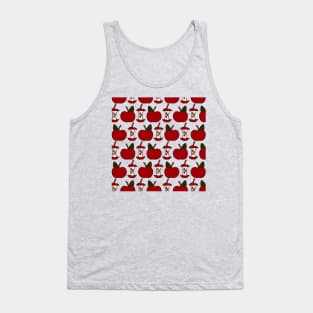 Apples and Apple Cores | Red Apples | Apple Pattern Tank Top